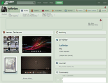 Tablet Screenshot of kaffeden.deviantart.com