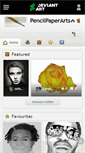 Mobile Screenshot of pencilpaperarts.deviantart.com