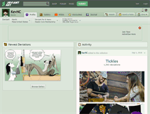 Tablet Screenshot of kevnc.deviantart.com