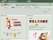 Tablet Screenshot of lidfox.deviantart.com