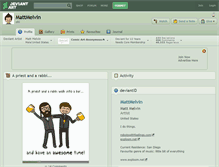 Tablet Screenshot of mattmelvin.deviantart.com