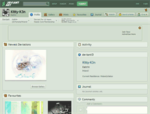 Tablet Screenshot of kitty-k3n.deviantart.com