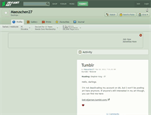 Tablet Screenshot of maeuschen27.deviantart.com