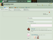 Tablet Screenshot of eeveelution-lover.deviantart.com