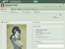Tablet Screenshot of cheesecake-weasel.deviantart.com