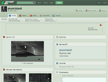 Tablet Screenshot of physicistjedi.deviantart.com