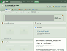 Tablet Screenshot of birkenstock-sandals.deviantart.com