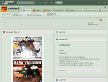 Tablet Screenshot of icemeteor.deviantart.com