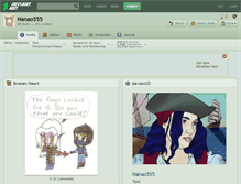 Tablet Screenshot of nanao555.deviantart.com