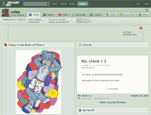 Tablet Screenshot of colley.deviantart.com