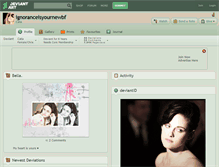 Tablet Screenshot of ignoranceisyournewbf.deviantart.com