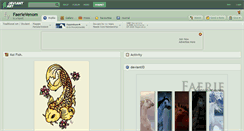 Desktop Screenshot of faerievenom.deviantart.com