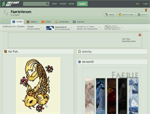 Tablet Screenshot of faerievenom.deviantart.com