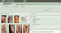 Desktop Screenshot of littlebirdgallery.deviantart.com