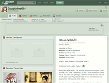 Tablet Screenshot of crazyanimegirl.deviantart.com