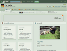 Tablet Screenshot of fieryfafar.deviantart.com