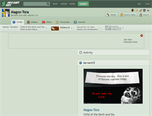 Tablet Screenshot of magoo-tora.deviantart.com