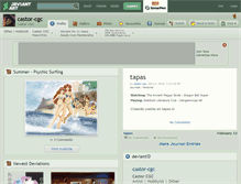 Tablet Screenshot of castor-cgc.deviantart.com