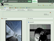 Tablet Screenshot of moritzw.deviantart.com
