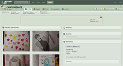 Desktop Screenshot of candygrenade.deviantart.com