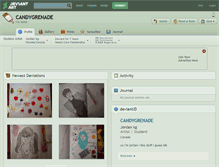 Tablet Screenshot of candygrenade.deviantart.com