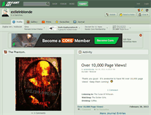Tablet Screenshot of exileinblonde.deviantart.com