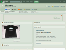 Tablet Screenshot of foto-ragazze.deviantart.com