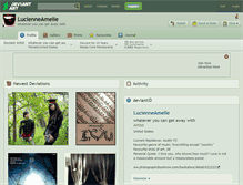 Tablet Screenshot of lucienneamelie.deviantart.com