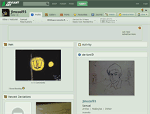 Tablet Screenshot of jimcool93.deviantart.com