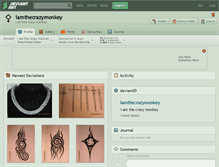 Tablet Screenshot of iamthecrazymonkey.deviantart.com