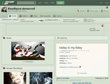 Tablet Screenshot of bloodrayne-demonwolf.deviantart.com