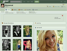 Tablet Screenshot of ilikeyourcat.deviantart.com