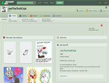 Tablet Screenshot of joethetrollclub.deviantart.com