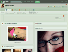 Tablet Screenshot of kagoru-chan.deviantart.com