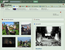 Tablet Screenshot of bloodpoet.deviantart.com