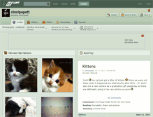 Tablet Screenshot of ninnipopett.deviantart.com