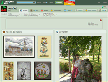 Tablet Screenshot of hemhet.deviantart.com