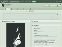 Tablet Screenshot of beauelove.deviantart.com