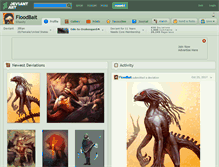 Tablet Screenshot of floodbait.deviantart.com