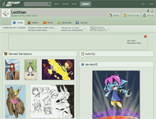 Tablet Screenshot of lezithian.deviantart.com