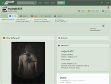 Tablet Screenshot of majestic653.deviantart.com