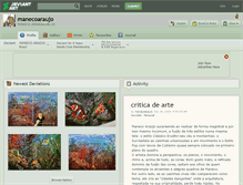 Tablet Screenshot of manecoaraujo.deviantart.com