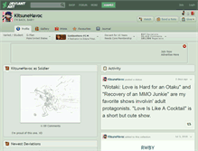 Tablet Screenshot of kitsunehavoc.deviantart.com