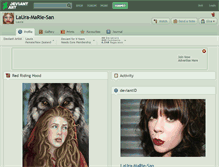 Tablet Screenshot of laura-marie-san.deviantart.com