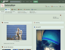 Tablet Screenshot of blackenedblues.deviantart.com