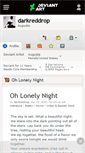 Mobile Screenshot of darkreddrop.deviantart.com