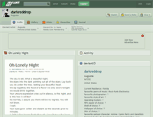 Tablet Screenshot of darkreddrop.deviantart.com