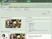 Tablet Screenshot of dnamewtwo.deviantart.com