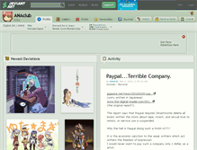 Tablet Screenshot of anaclub.deviantart.com