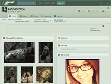Tablet Screenshot of laneytheninja.deviantart.com